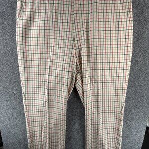 NWT Crittenden Sport Charleston Silk Cotton Wool Trouser Colorful ACTL 36X28